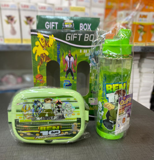Big Size Kids School Lunch & Bottle Gift Box